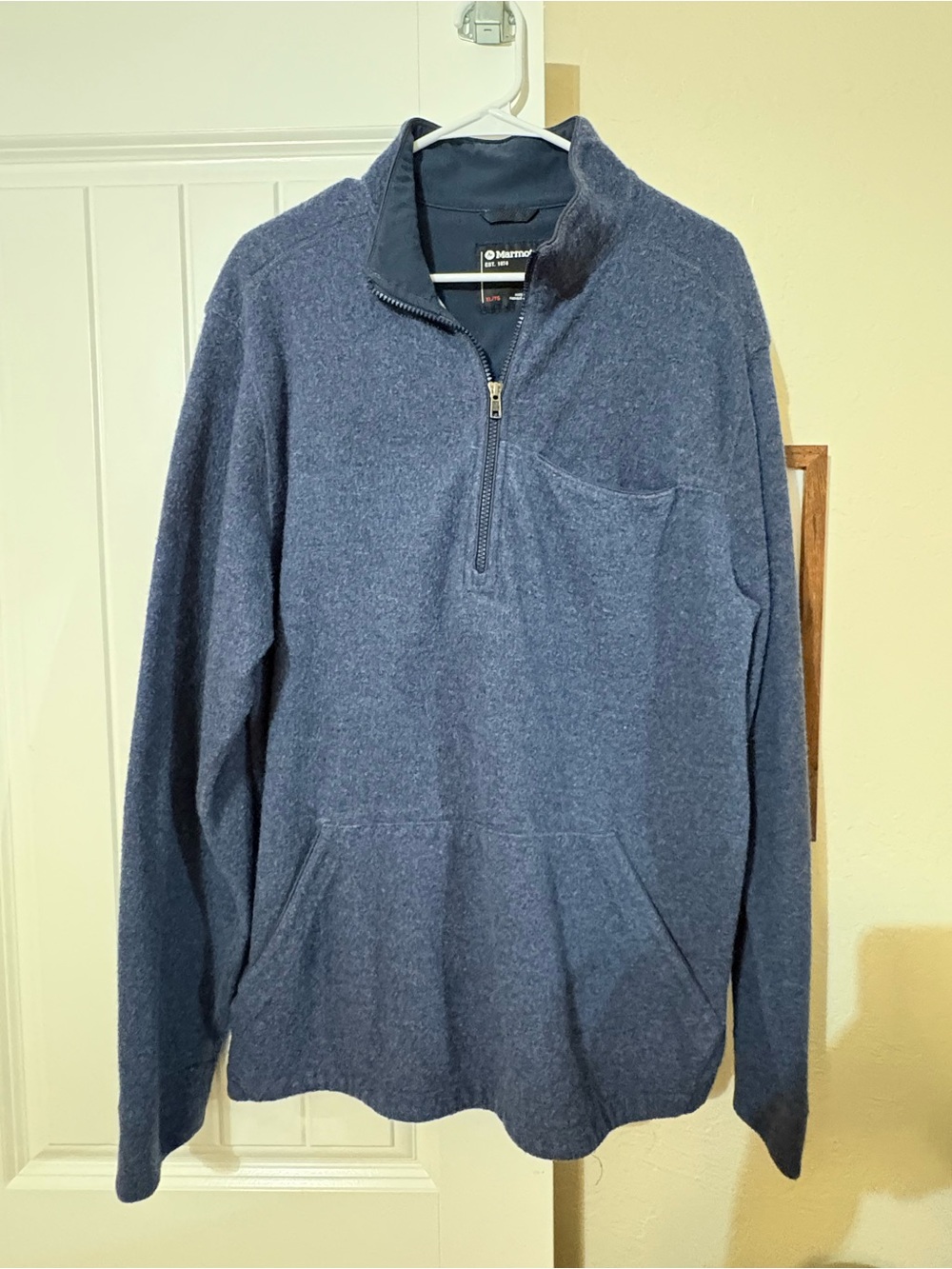 Marmot Men's Blue Half-Zip Pullover Sweater